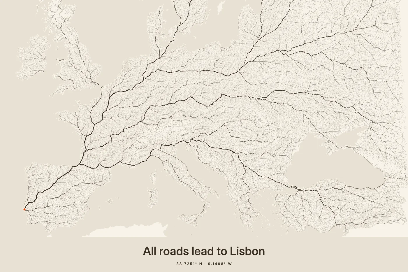 Example poster: Lisbon · Sand
